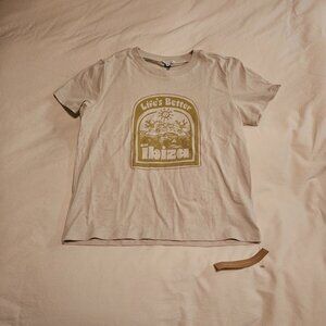 NWT Reformation Classic Crew T-shirt "Ibiza", Size XS